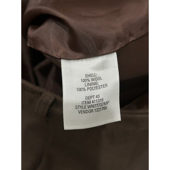 Nordstrom Womens Classic Tailored Lined Wool Trousers Size 6 Petite Workwear - Picture 6 of 11